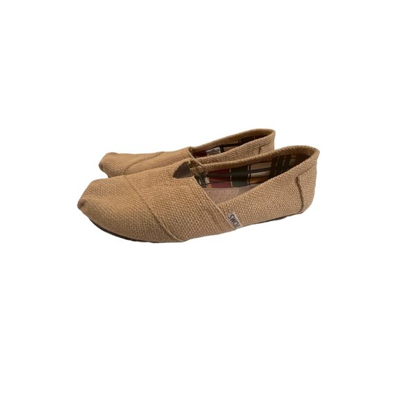 Toms Alpargata Comfortable Versatile Burlap Neutral Women's Size 7 - Picture 1 of 6